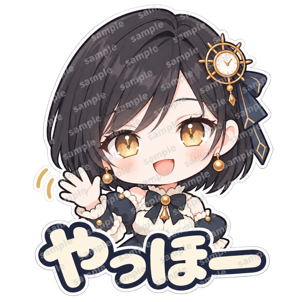 【限定1点】時計の少女|通常・水着の2衣装/専用アプリ+配信素材セット【VTuber】