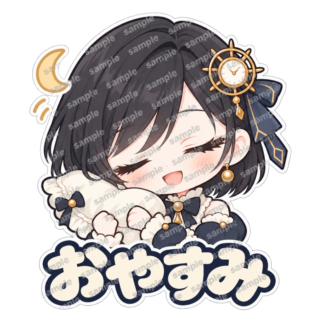【限定1点】時計の少女|通常・水着の2衣装/専用アプリ+配信素材セット【VTuber】