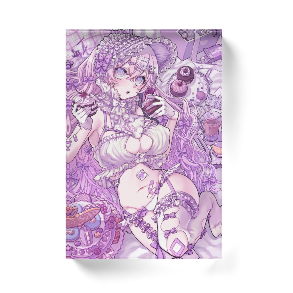 【わんにゃんぴよTV】いとり誕生日写真アクリルブロック【いとり】