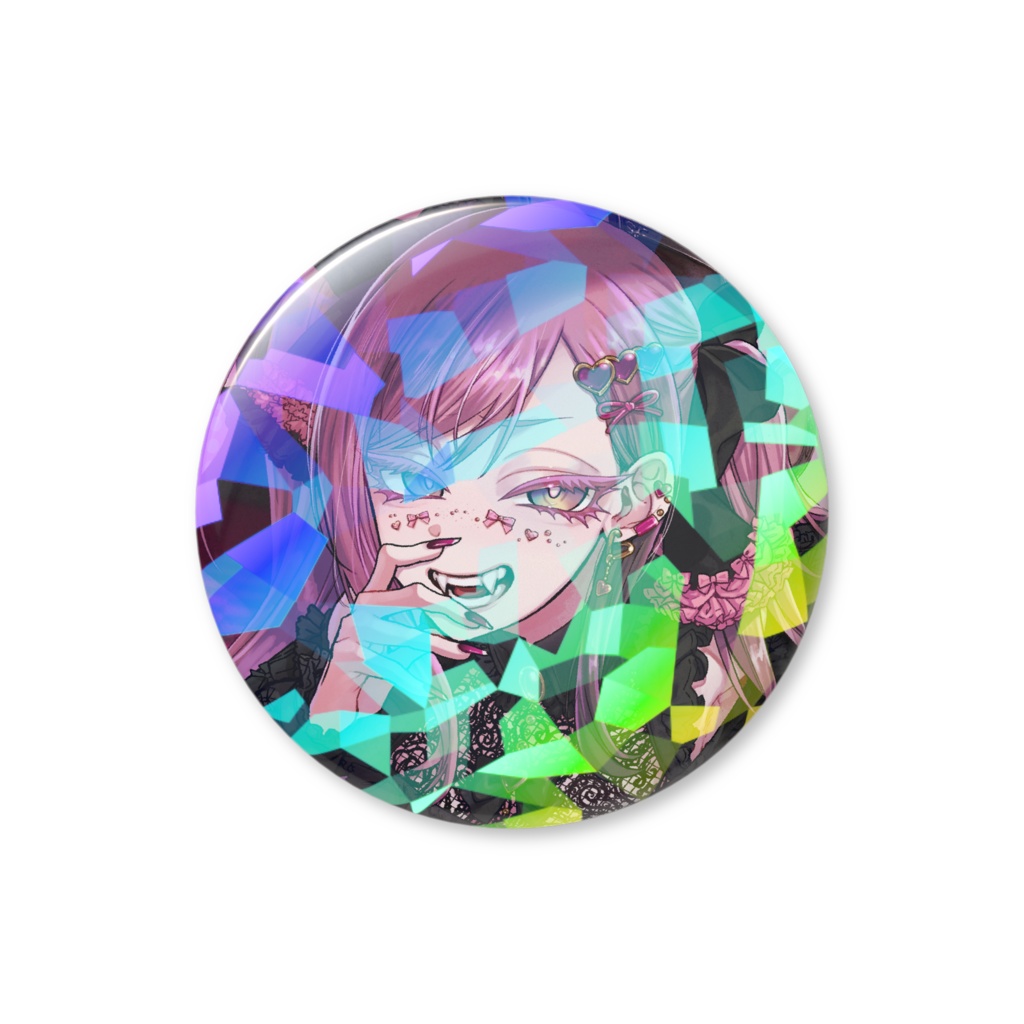 【わんにゃんぴよTV】いとり誕生日ホログラ缶バッチ-2025-【いとり】