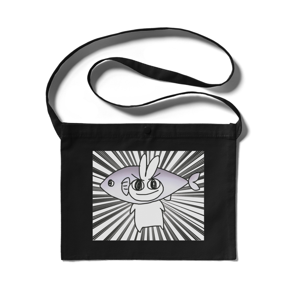 悪いウサギちゃんのサコッシュ(サンマ被っとるver.)