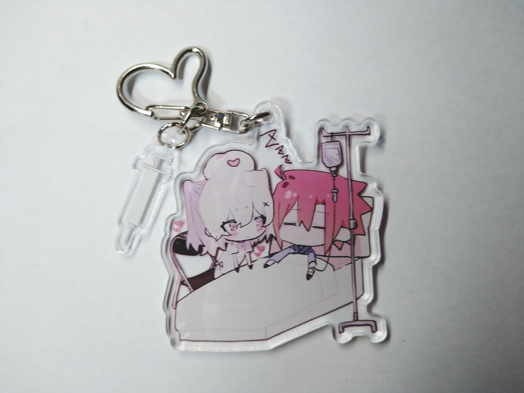 患者カイさんとせれんちゃんナースのアクキー