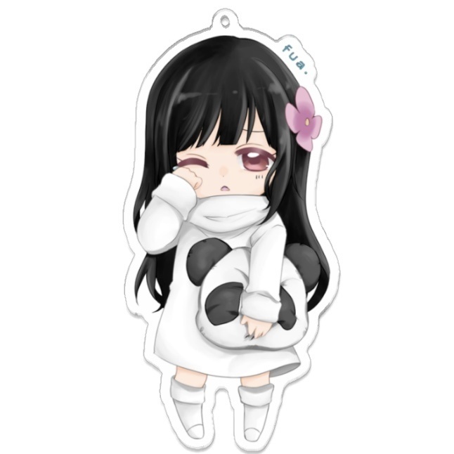 ちびふあ アクリルキーホルダー 眠ver.