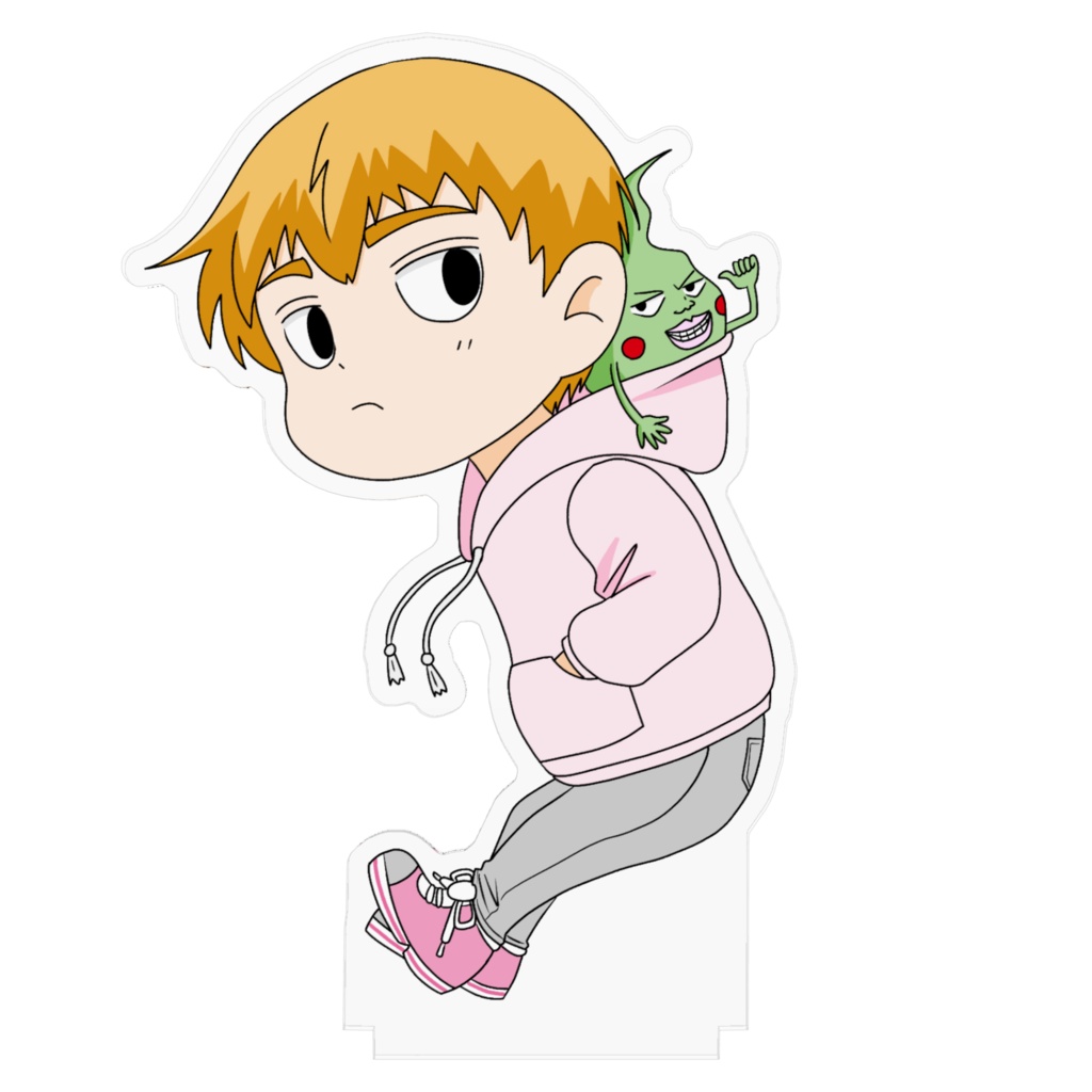 エクボと霊幻(パーカーバージョン)アクリルフィギュア