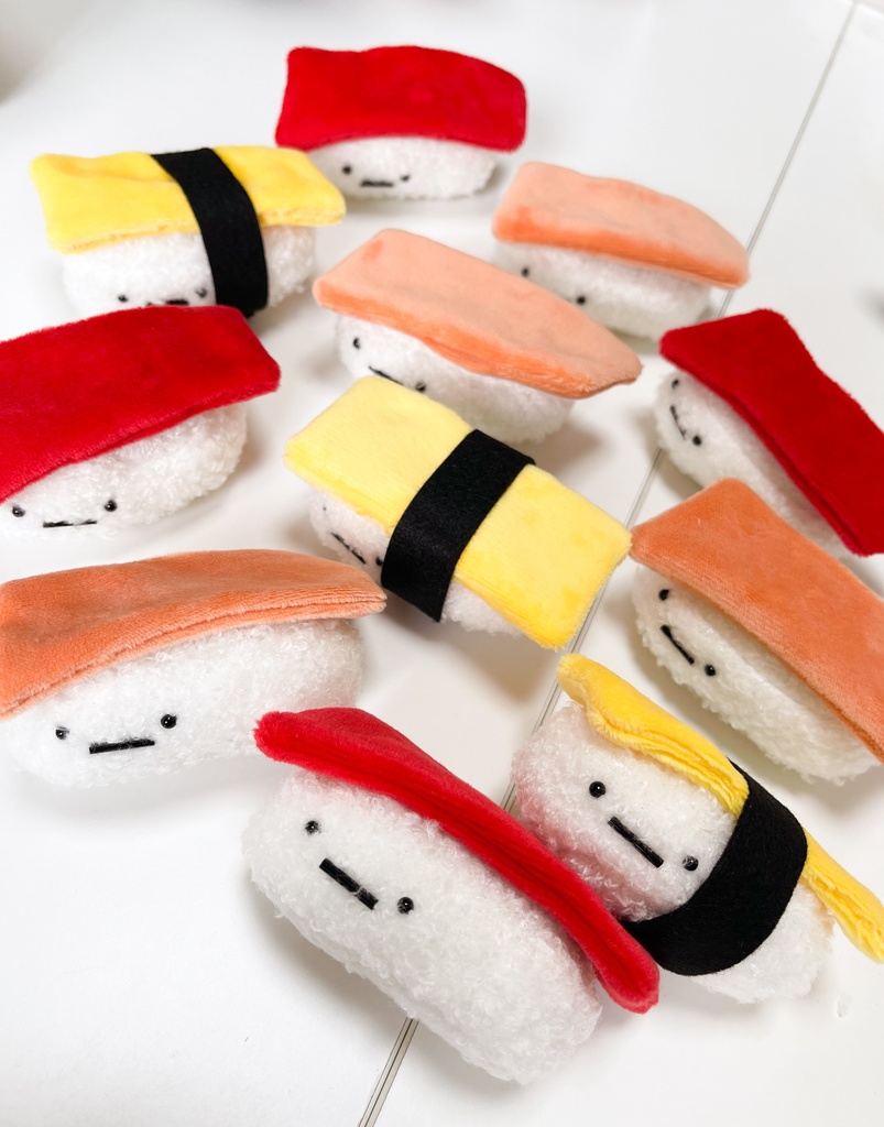 着せ替えお寿司のぬいぐるみ