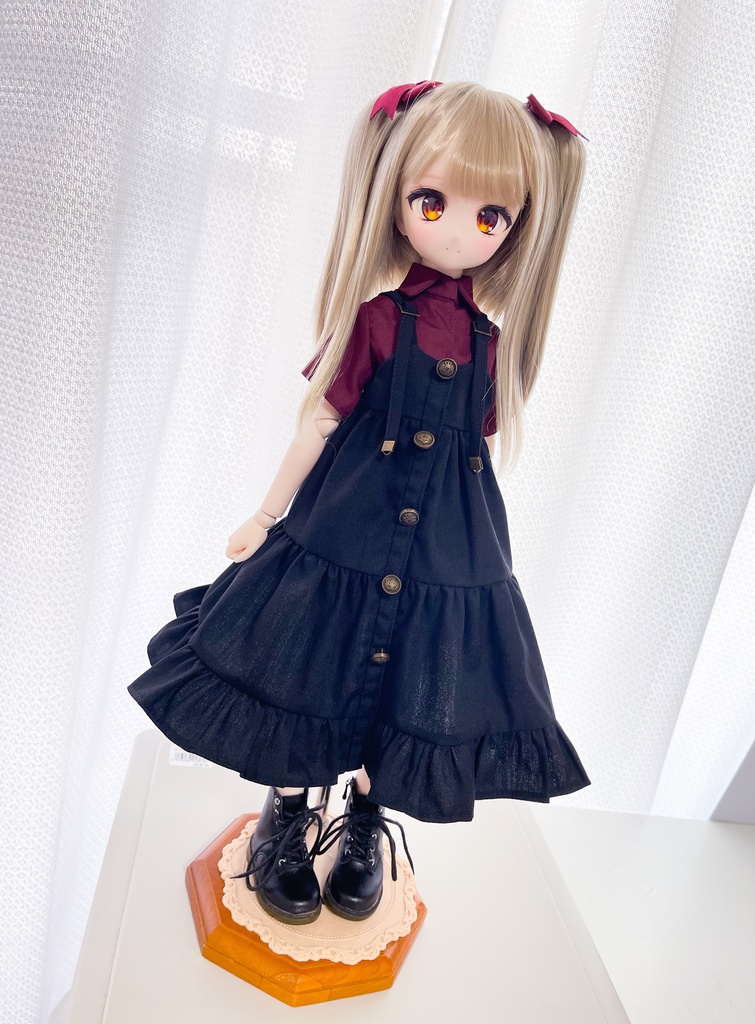 【MDD】黒キャミワンピとブラウスのセット