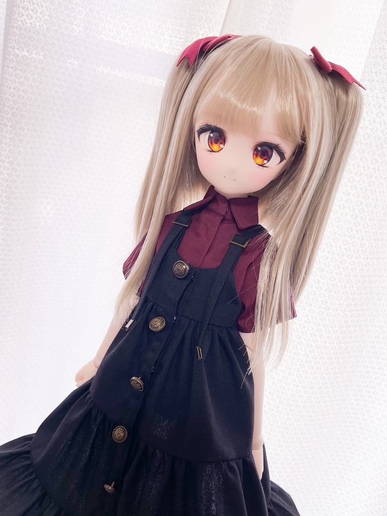 【MDD】黒キャミワンピとブラウスのセット
