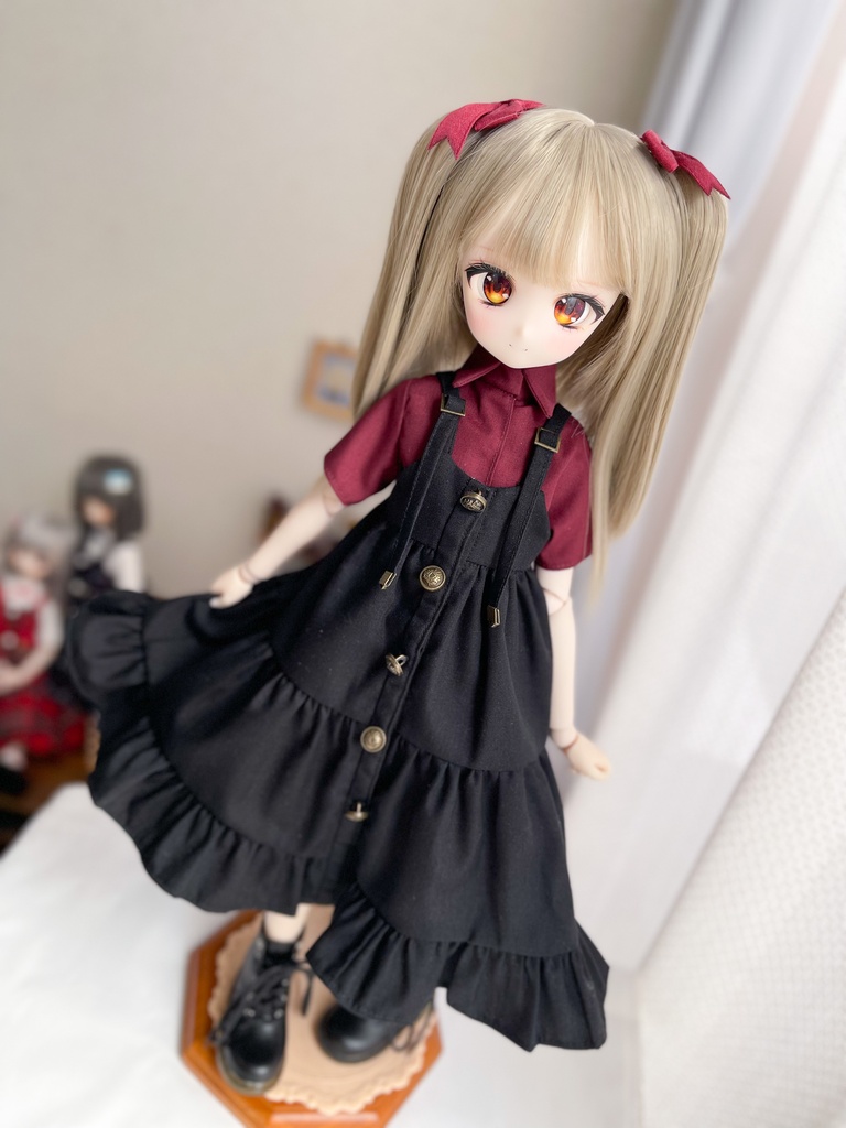 【MDD】黒キャミワンピとブラウスのセット