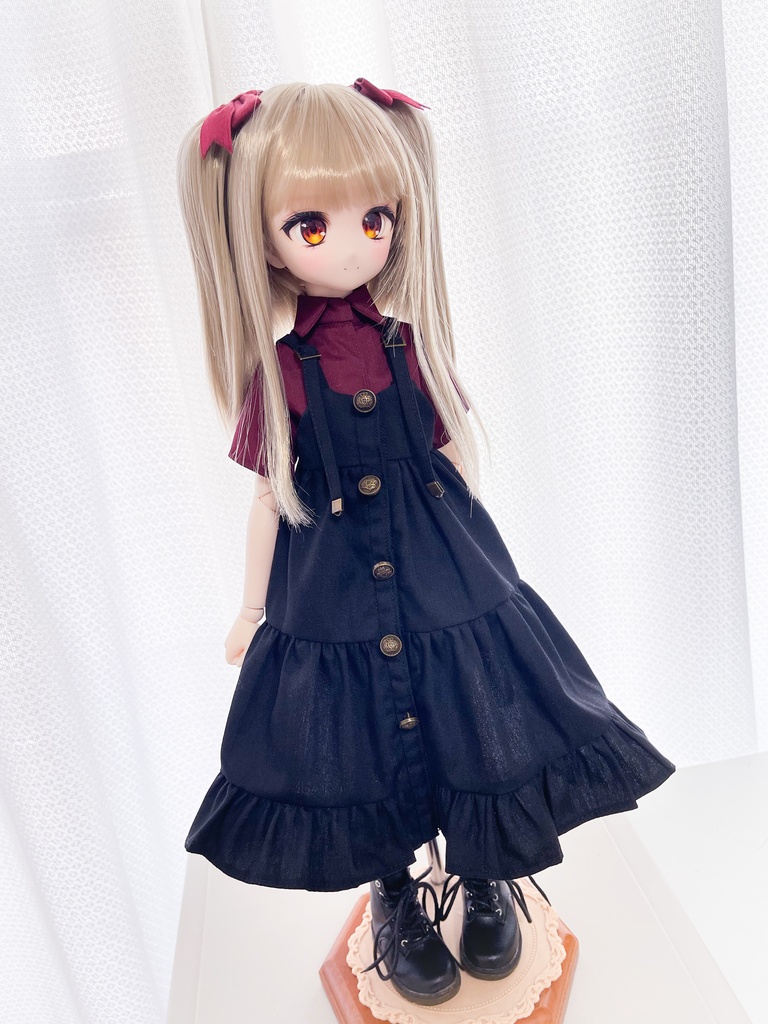 【MDD】黒キャミワンピとブラウスのセット