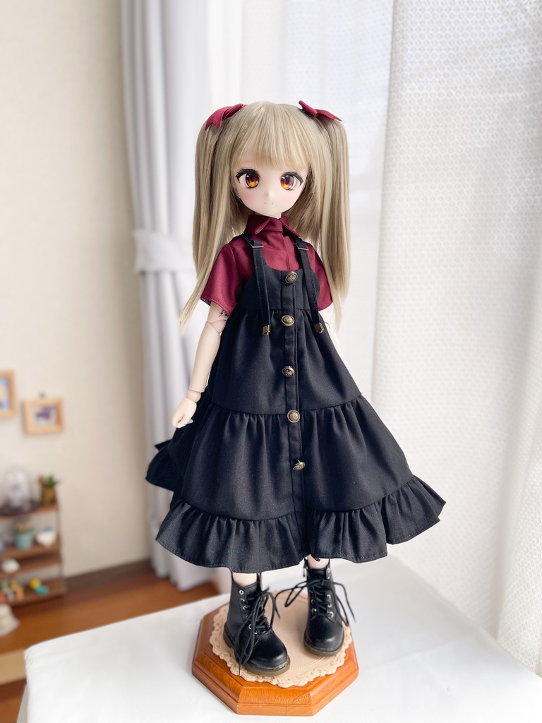 【MDD】黒キャミワンピとブラウスのセット