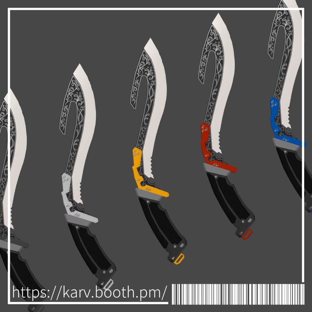 オリジナル3Dモデル - Kukri 01