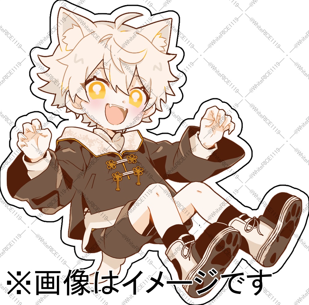 【誕生日記念】狼化白鷹白米アクリルキーホルダー