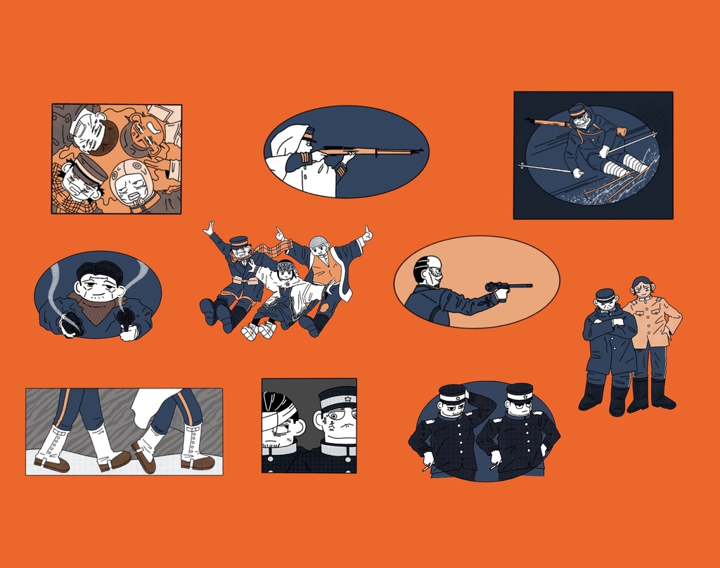 7th Division +Golden Trio STICKER PACK