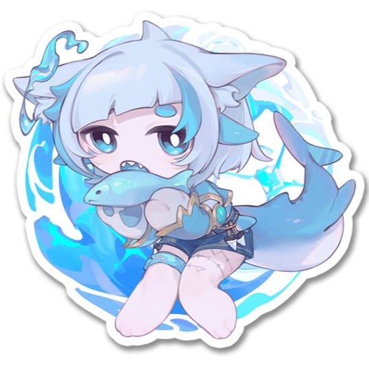 SDにゃめざめステッカー(i:すし飯様)