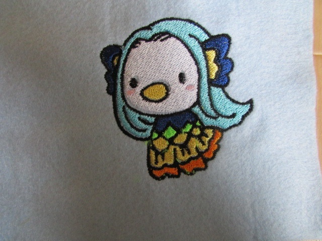 アマビエ刺繍