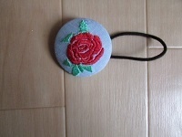 クルミボタンヘアゴムORブローチ