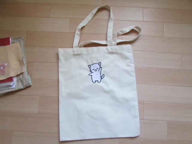 刺繍コットントートバック