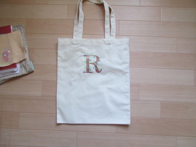 刺繍コットントートバック