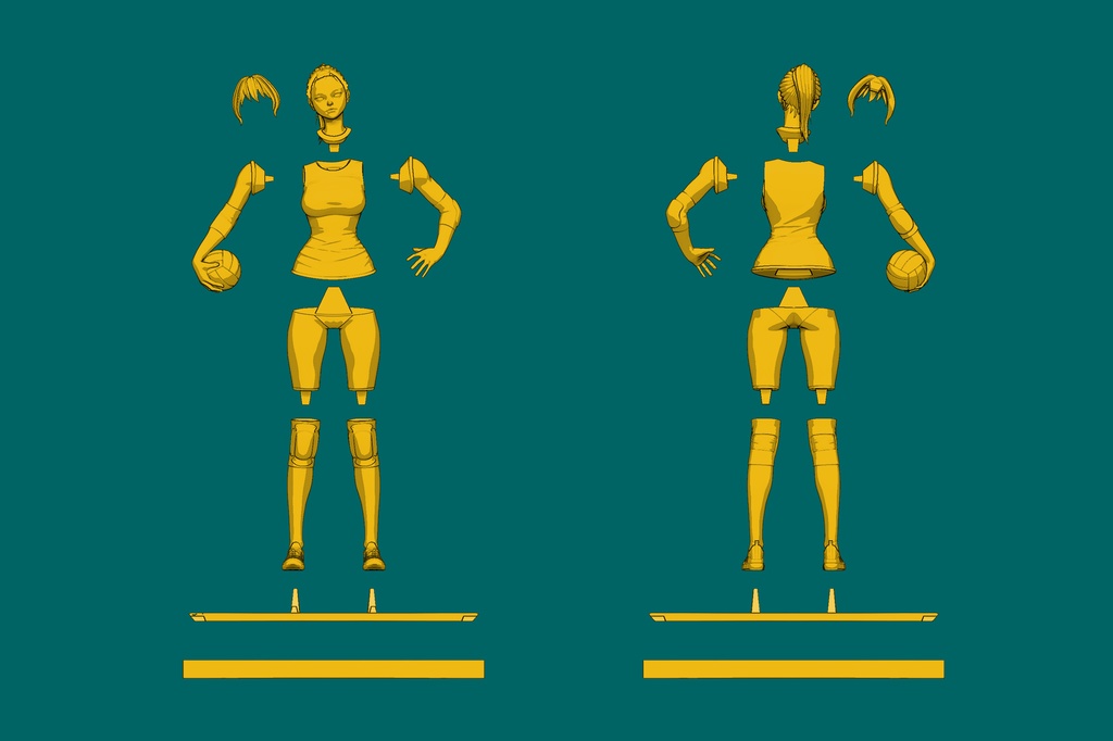 女子バレーボール選手 VOLLEYBALL_VB-SET