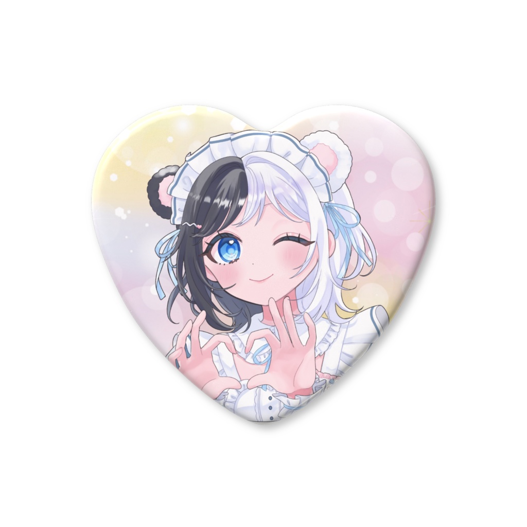 まぴっちゅハート缶バッチ