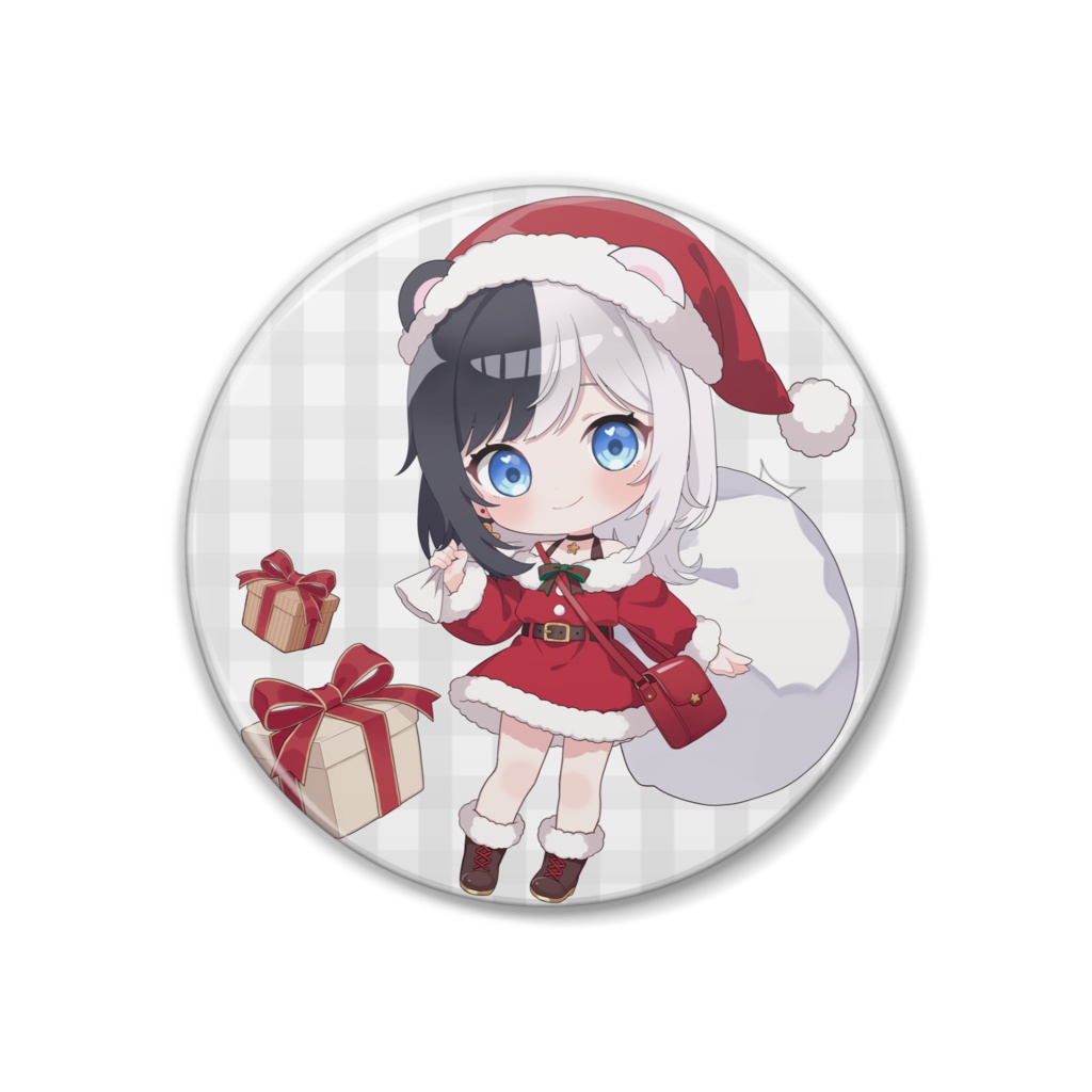 サンタコス缶バッチ