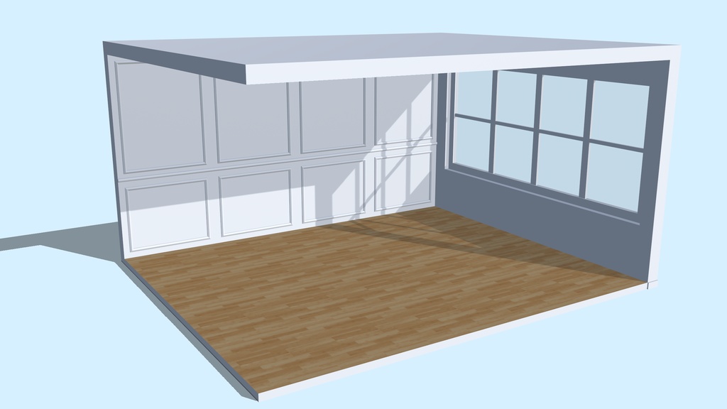 【Free】VPic・VRMポージング対応 「simple floor」