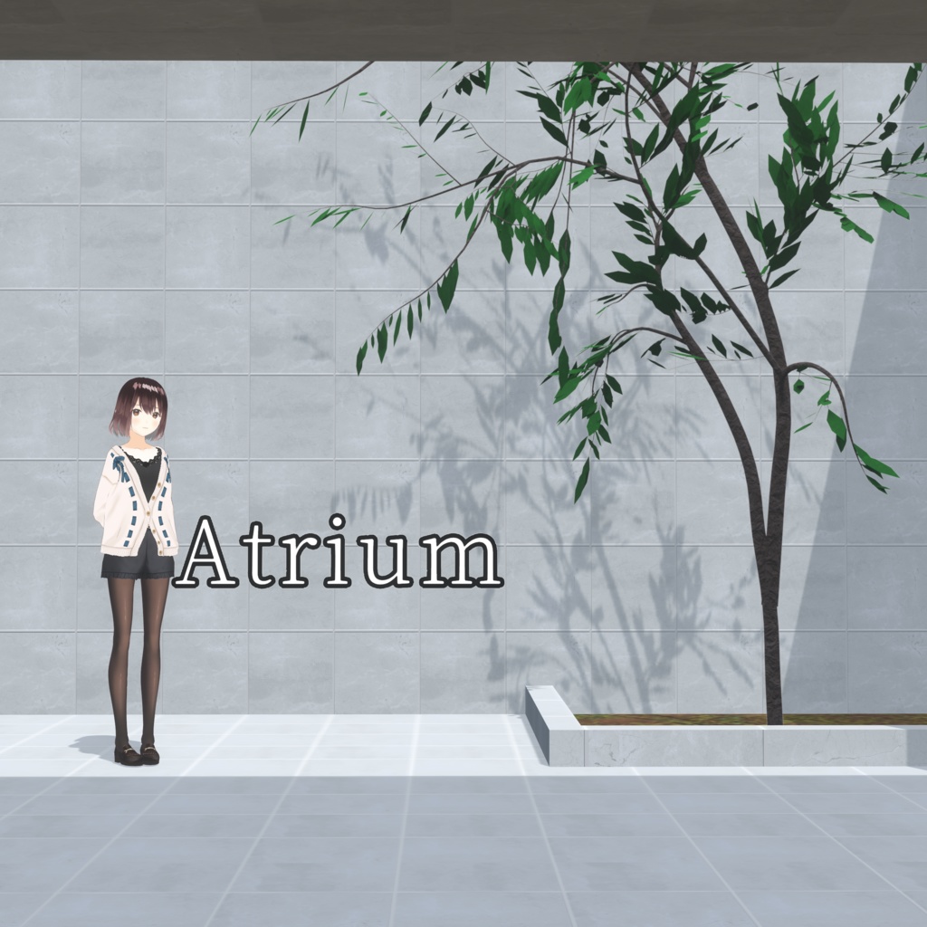 【Free】VPic・VRMポージング対応 「Atrium」