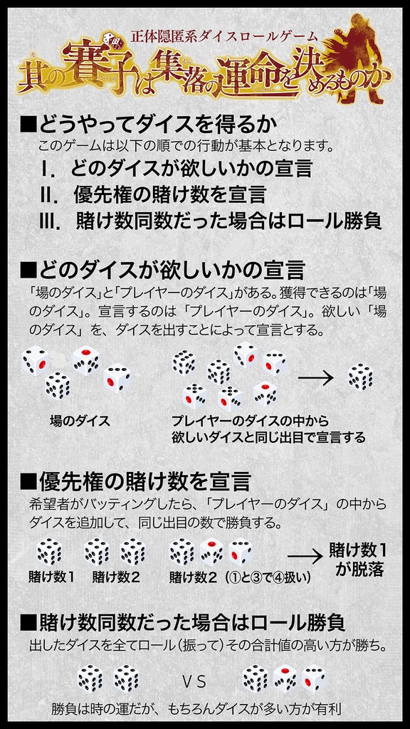 其の賽子は集落の運命を決めるものか