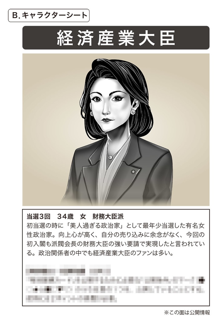 ミステリーゲーム「閣議」(マダミス)