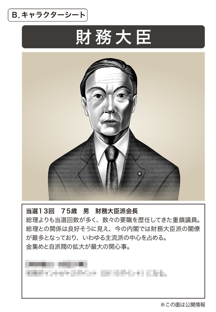 ミステリーゲーム「閣議」(マダミス)