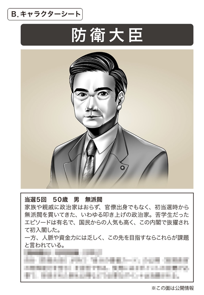 ミステリーゲーム「閣議」(マダミス)