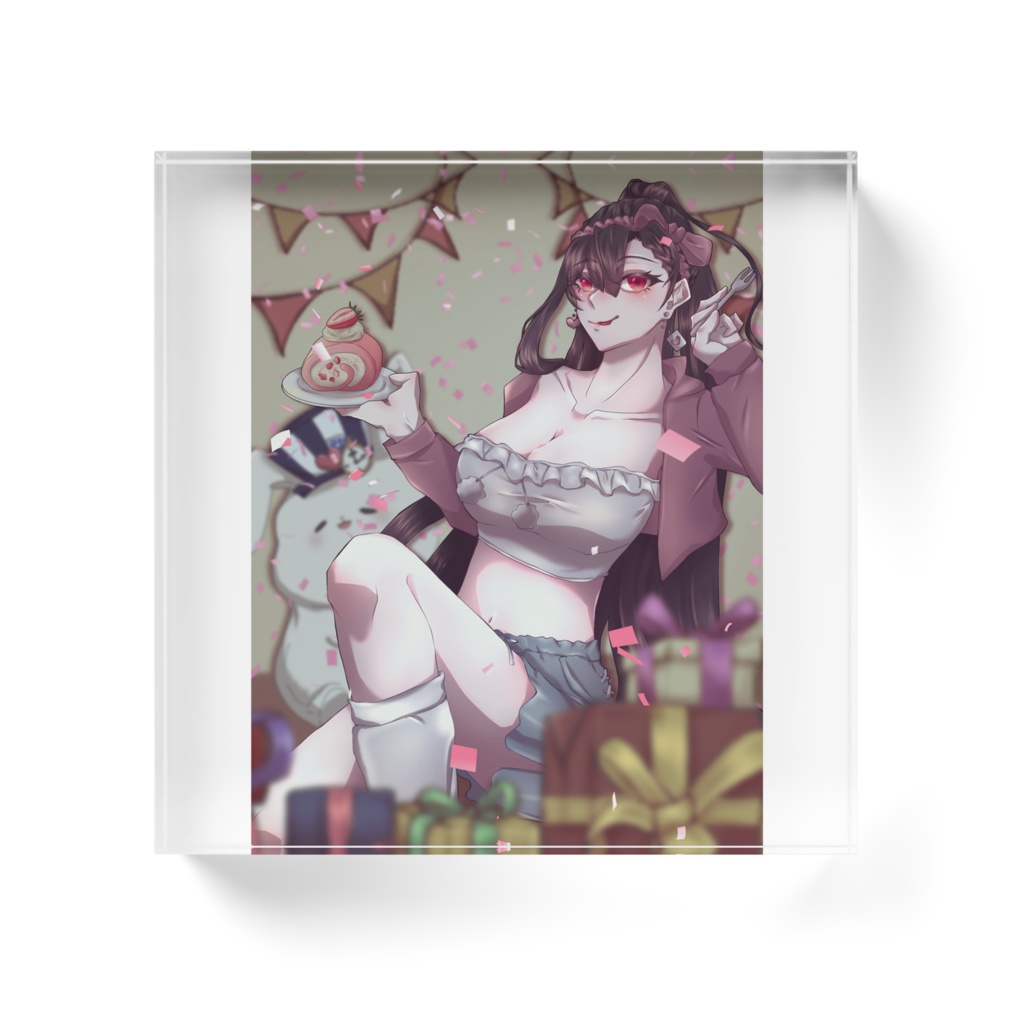 誕生日アクリルブロック