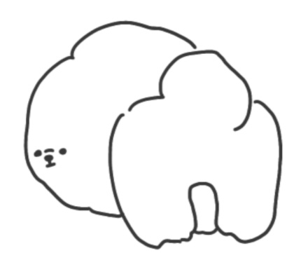 いぬフレークシール