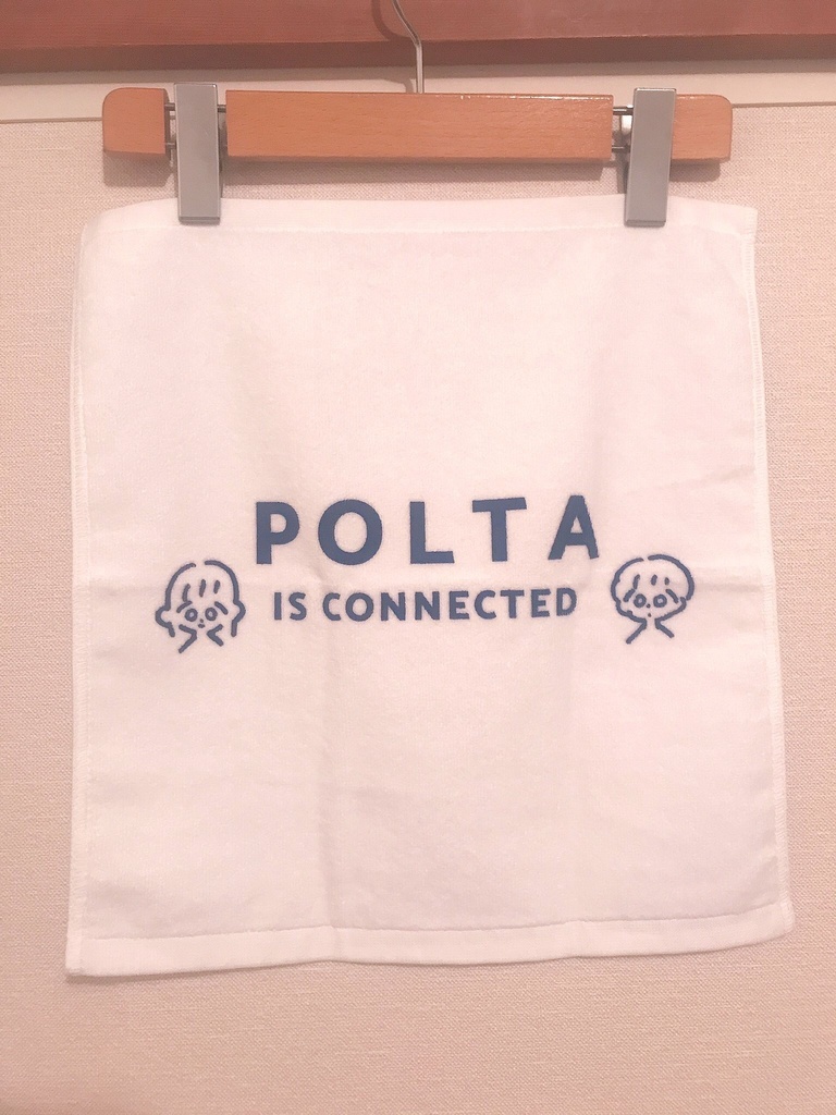 POLTA IS CONNECTED ハンドタオル