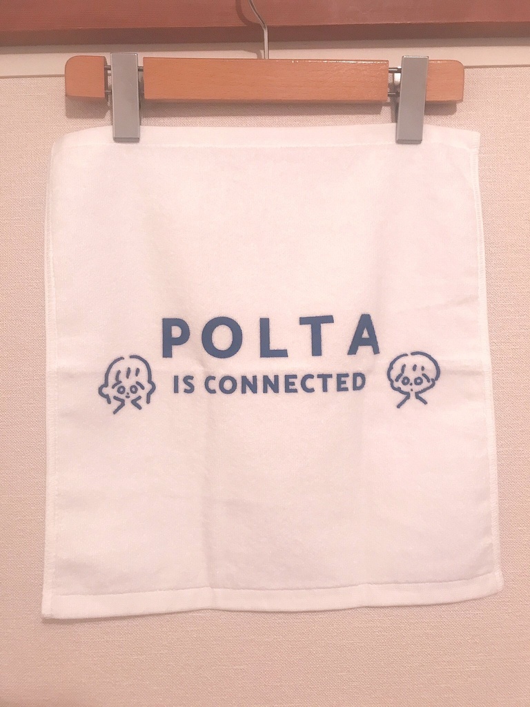 POLTA Tシャツ(ライトピンク)& ハンドタオル セット