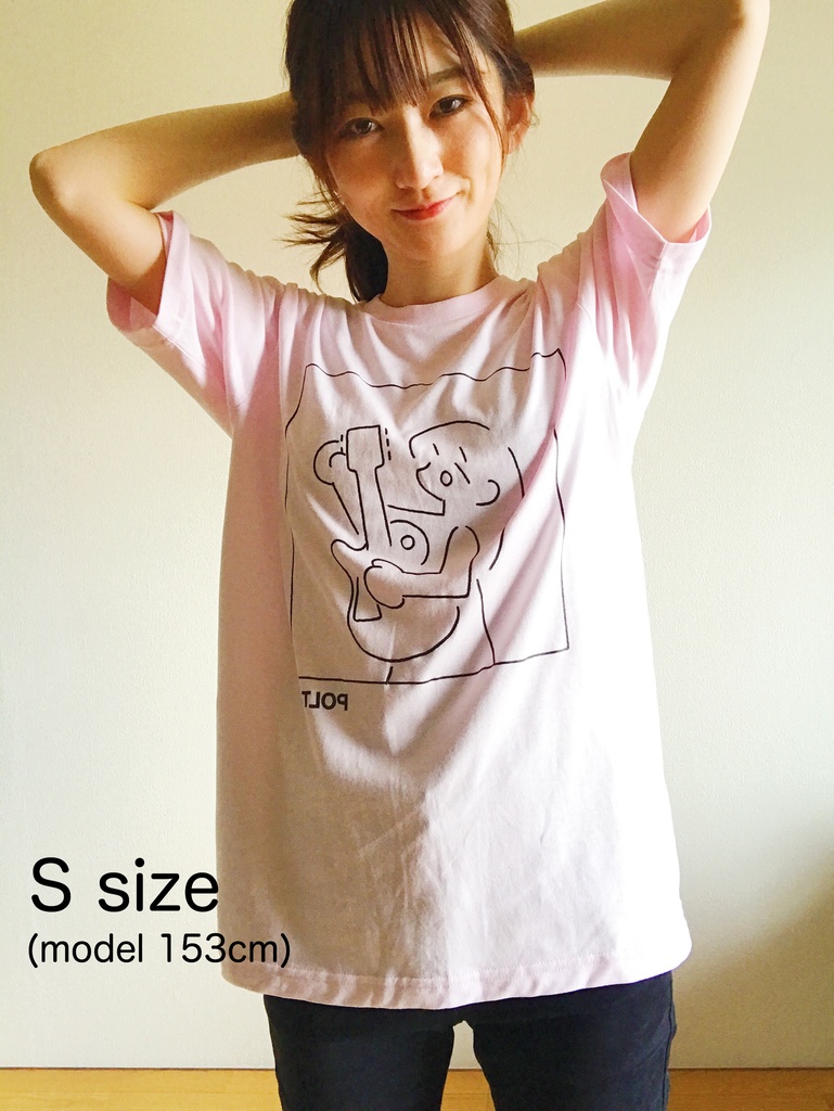 POLTA Tシャツ(ライトピンク)& ハンドタオル セット