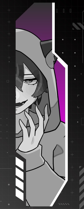 サイバー風人物演出オブジェクト