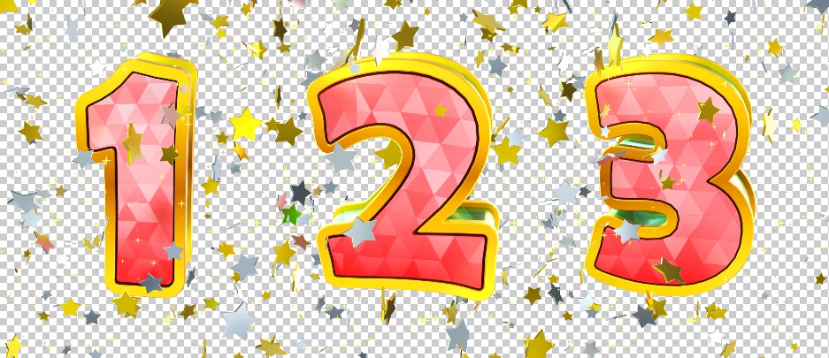 クリスマス向け動画素材(透明素材 / 6点)(横長バージョン)