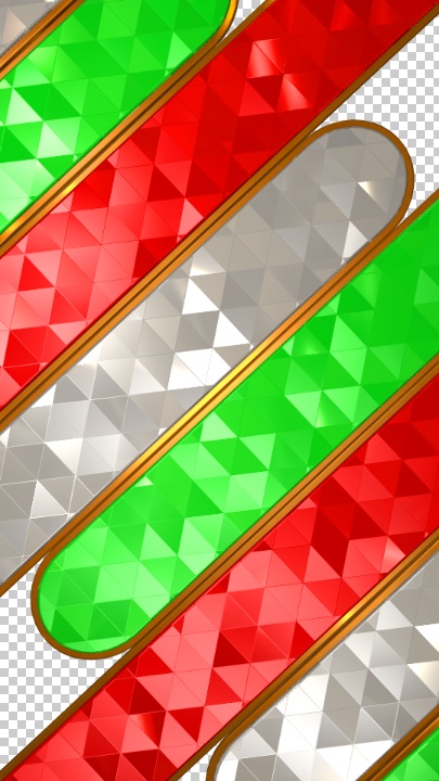 クリスマス向け動画素材(透明素材 / 6点)(縦長バージョン)