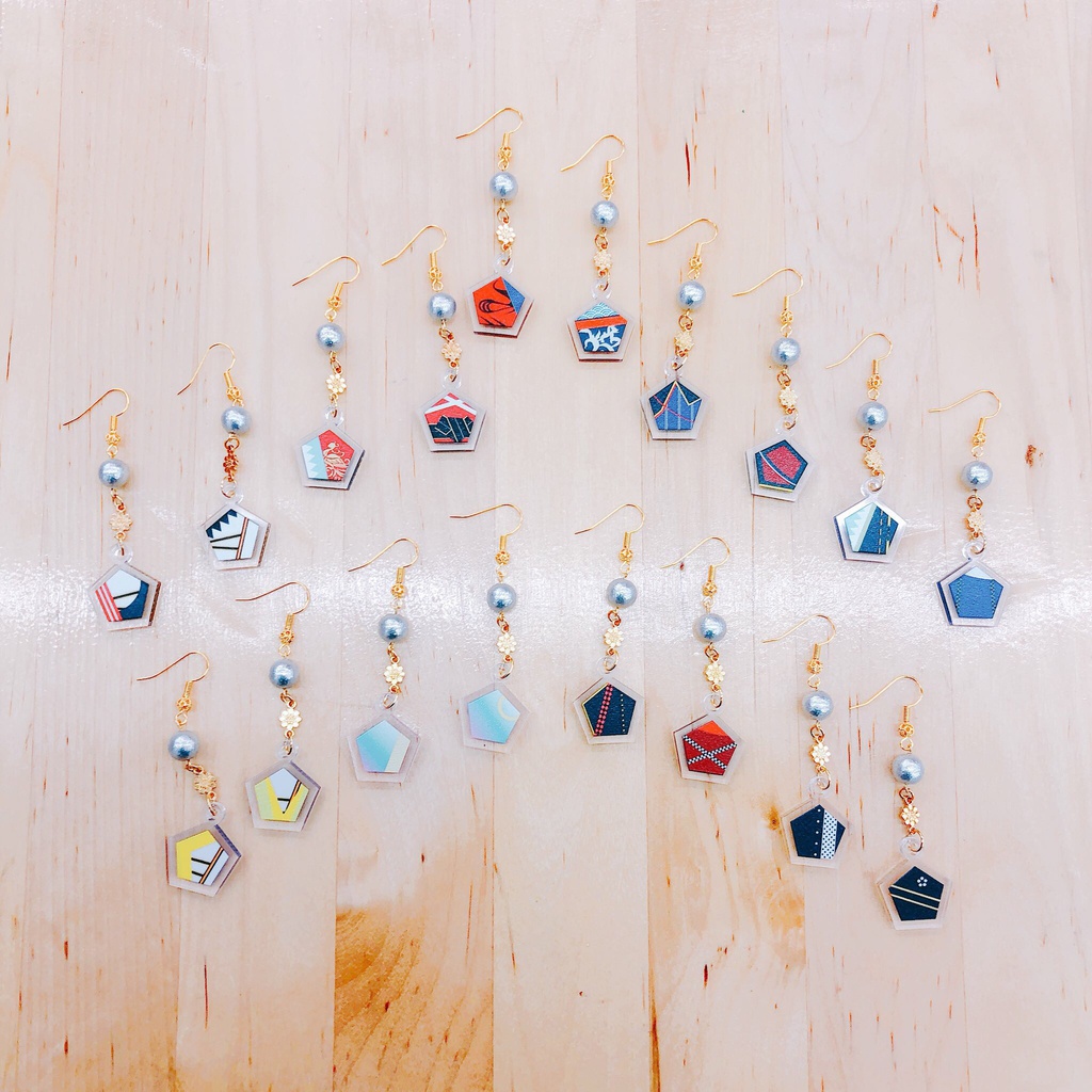 刀剣乱舞 五角形ピアス 第一弾