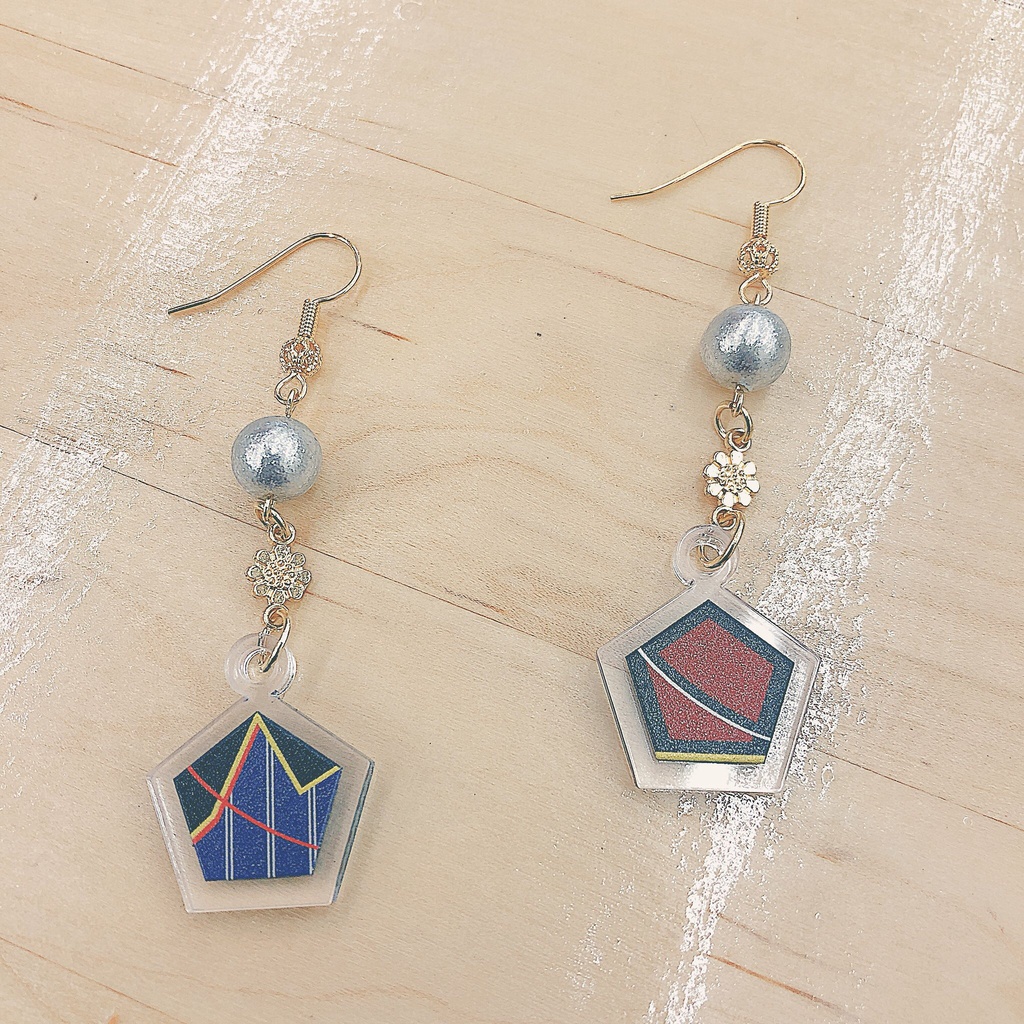 刀剣乱舞 五角形ピアス 第一弾