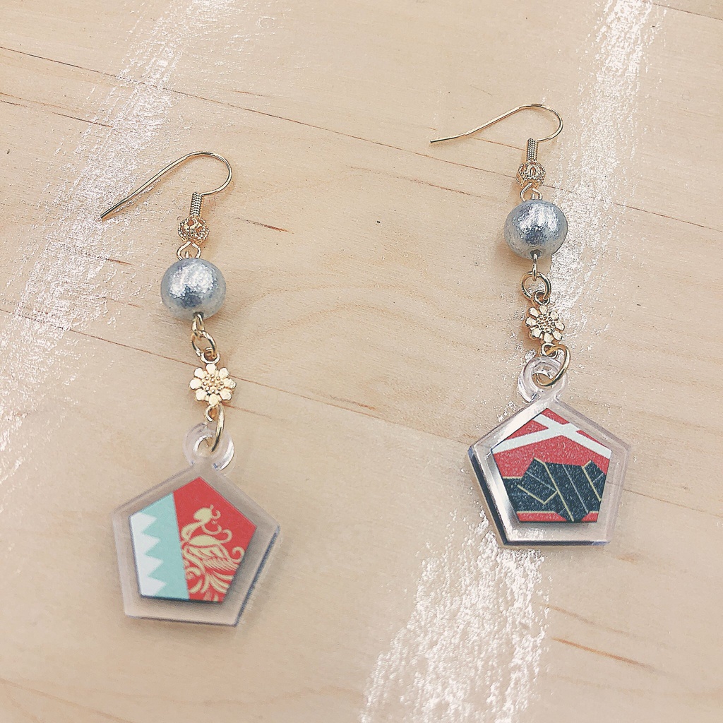 刀剣乱舞 五角形ピアス 第一弾