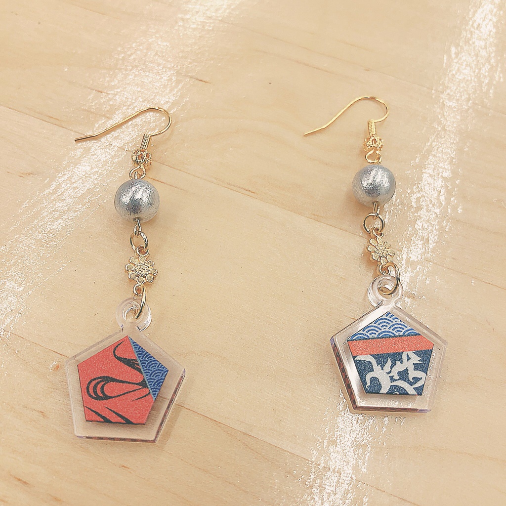 刀剣乱舞 五角形ピアス 第一弾