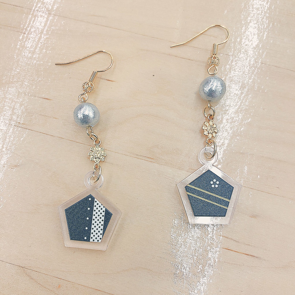 刀剣乱舞 五角形ピアス 第一弾