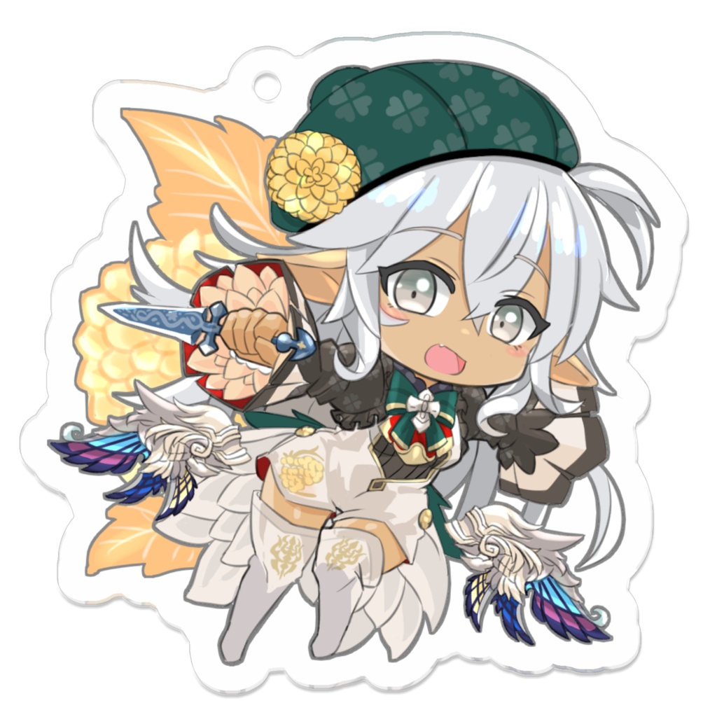 【アクリルキーホルダー】ダリアの絢星霊・フィリス【50×50㎜】