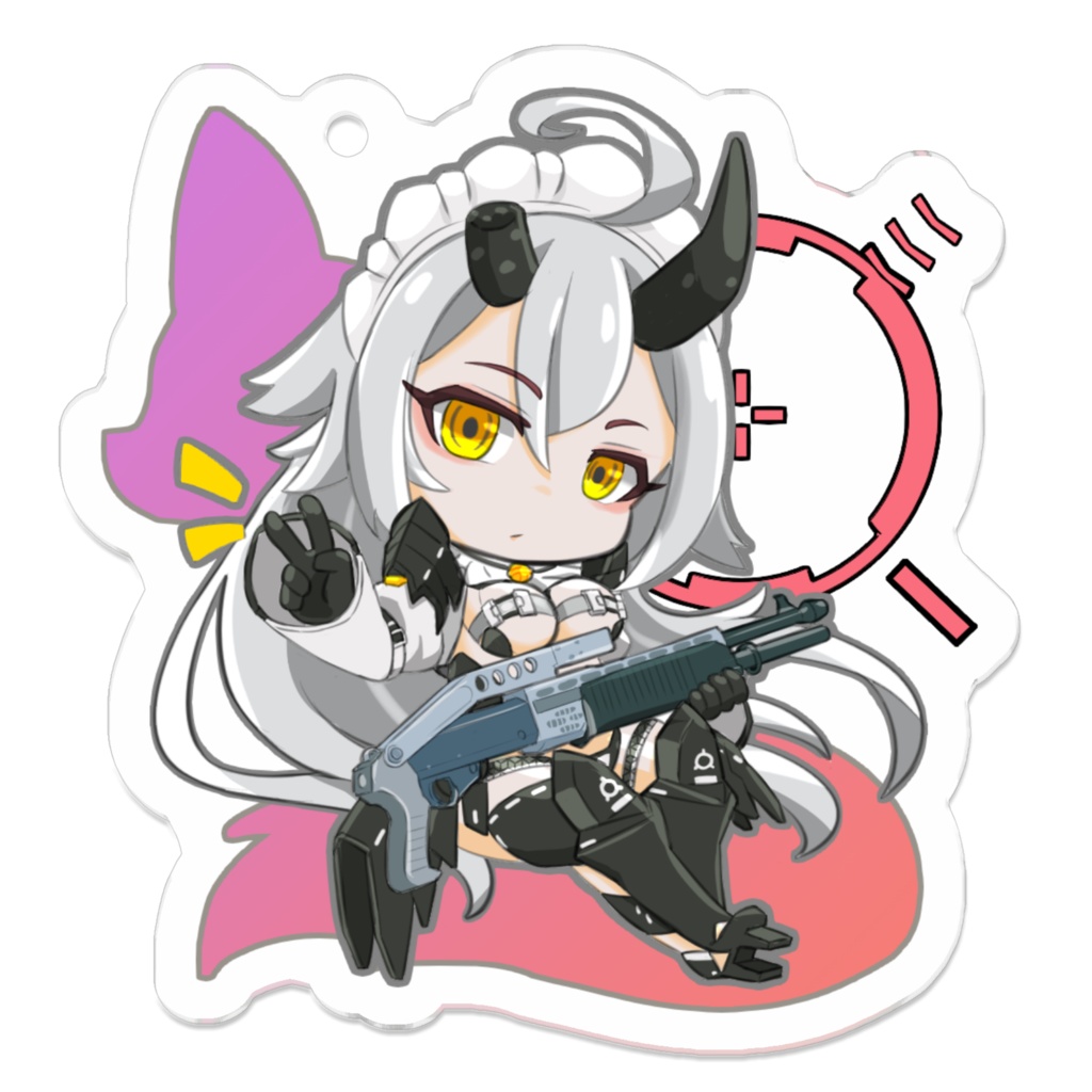 【アクリルキーホルダー】ふぉっくす【50×50㎜】