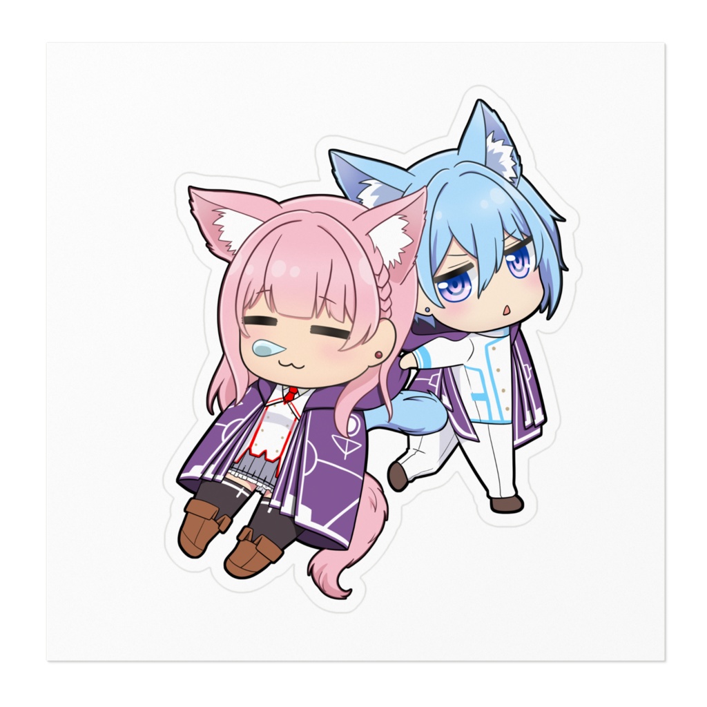 【ステッカー】じゅりー*July*&シリウス*Sirius* SDキャラVer.