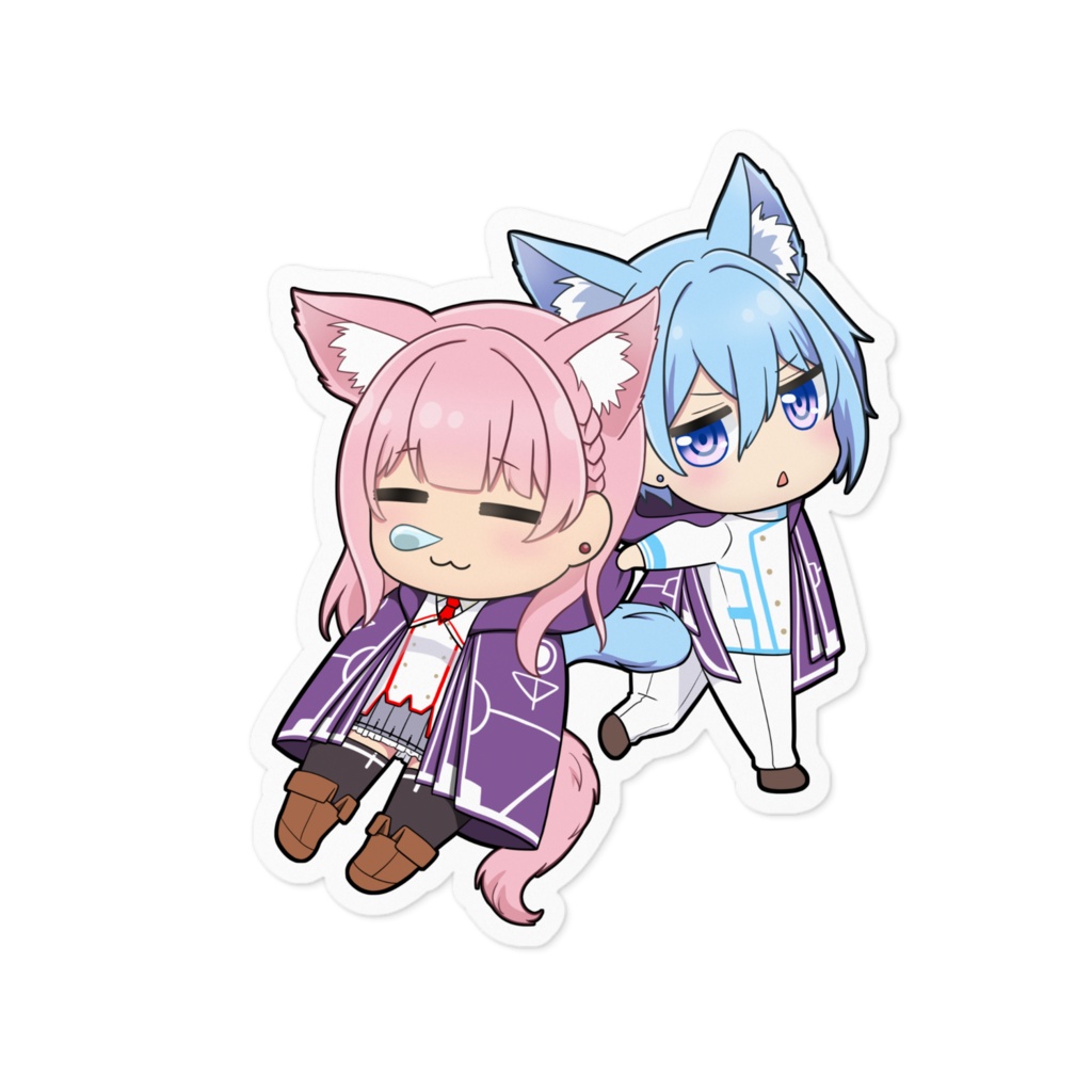【ステッカー】じゅりー*July*&シリウス*Sirius* SDキャラVer.