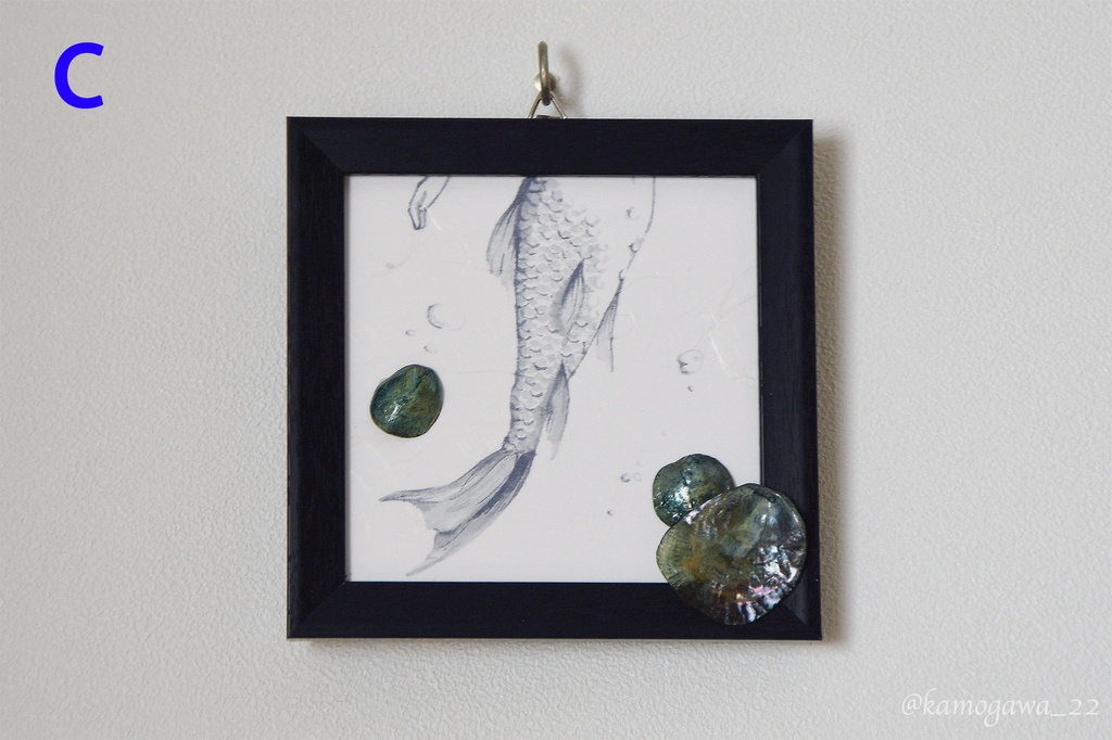 【人魚水墨画+漆】遭遇