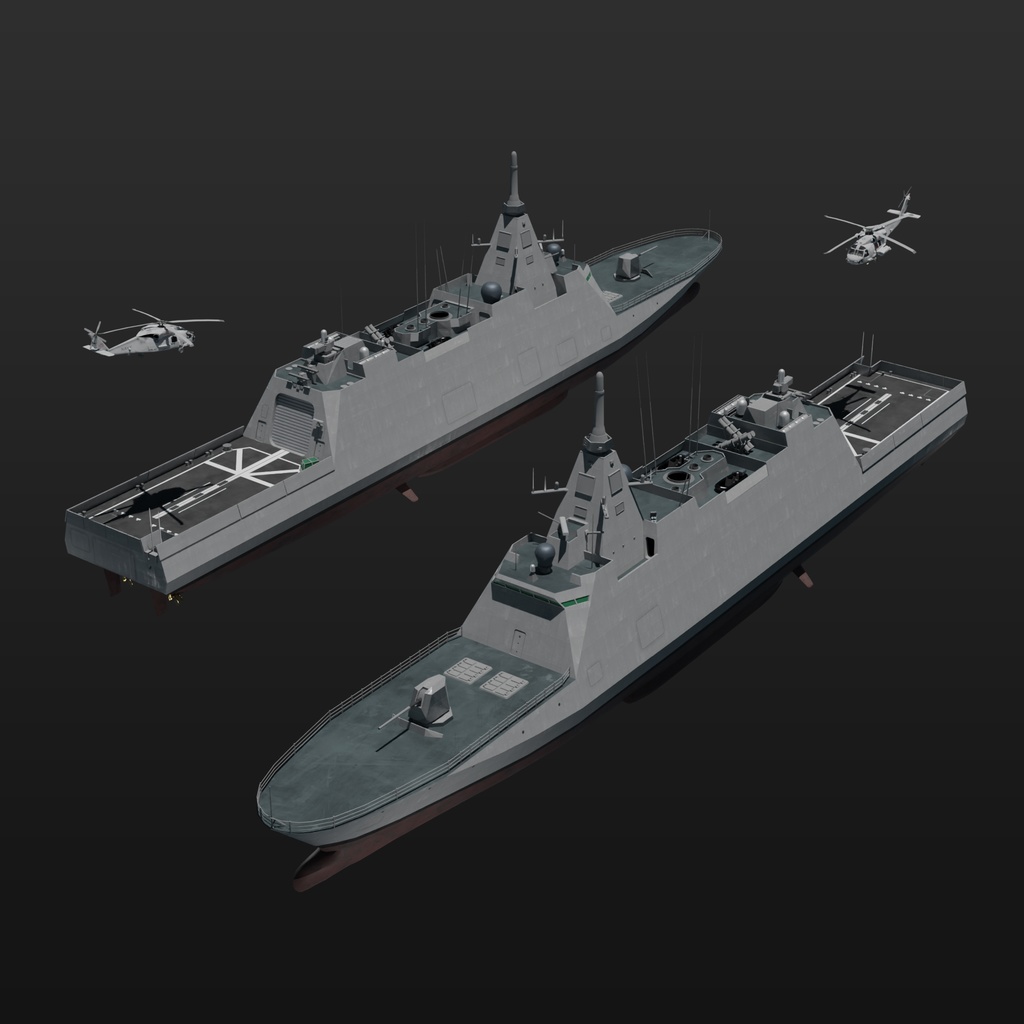 もがみ型護衛艦 3Dモデル - Ennuishao - BOOTH